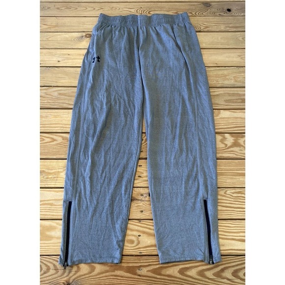 Under Armour Zip Ankle Athletic Pants Size Large Men’s Gray - Picture 1 of 7